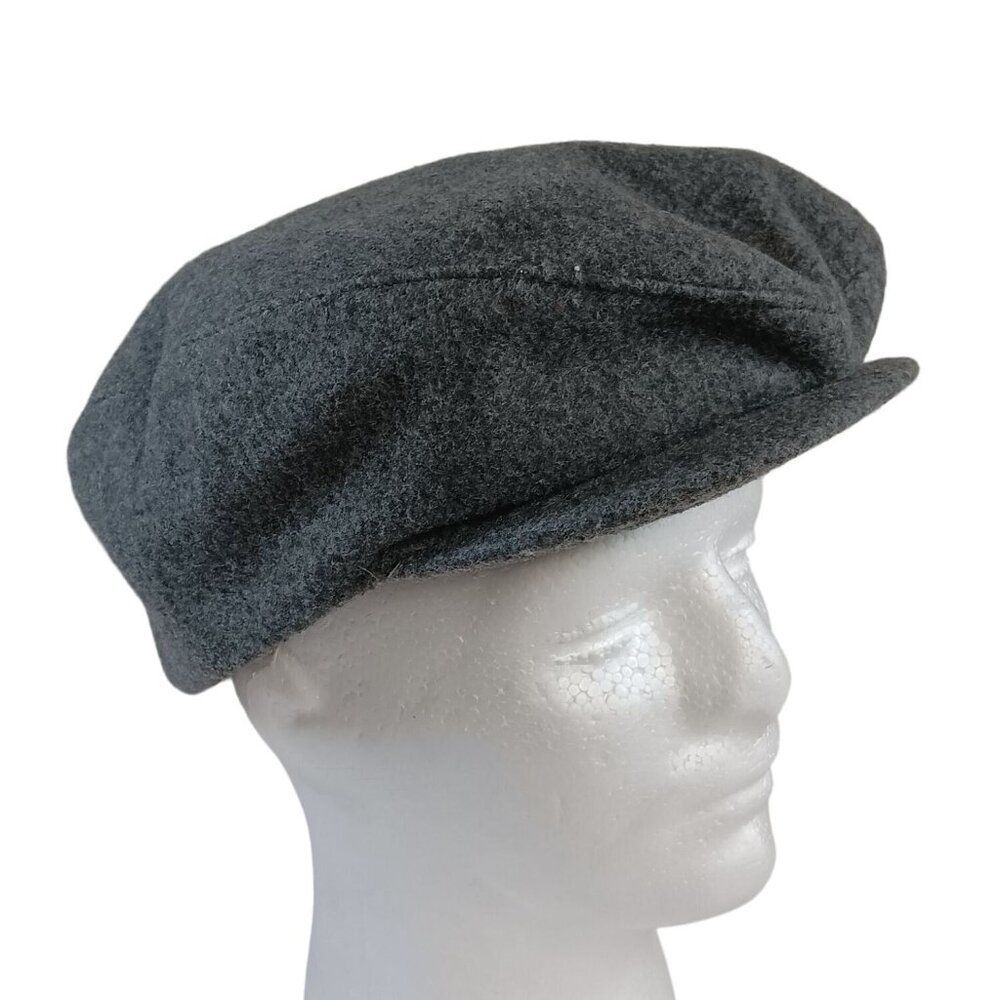 Watters Cap Millinery Union Made Vintage Gray Wool Newsboy 9 Large Size Classic
